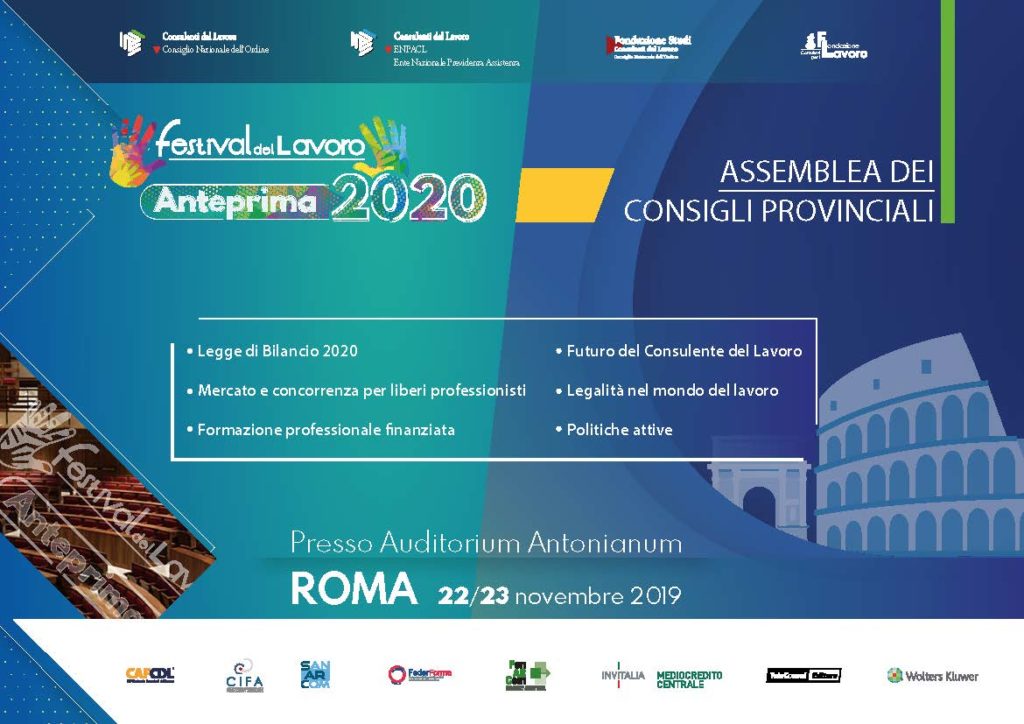 Assemblea Consigli Provinciali 2019