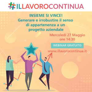 Webinar #IlLavoroContinua sul benessere organizzativo 27 maggio 2020