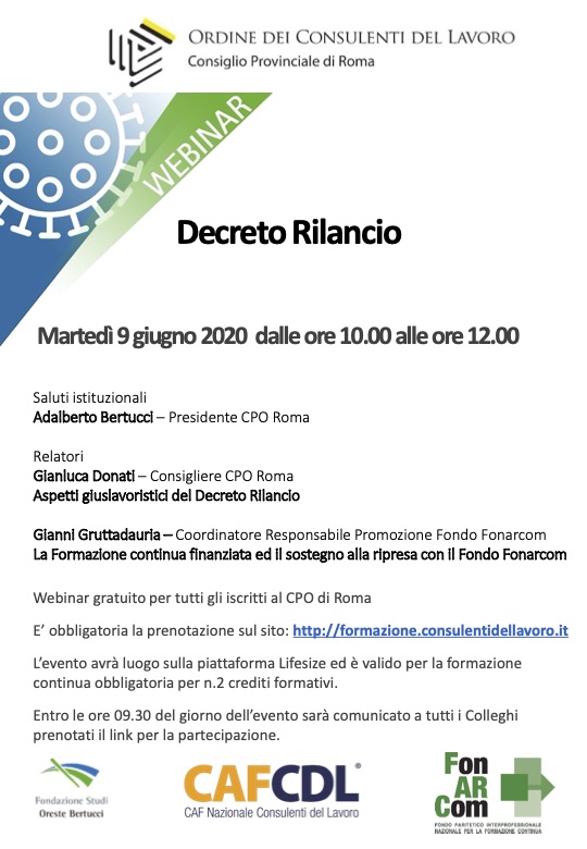 Decreto Rilancio Webinar 9_06_2020