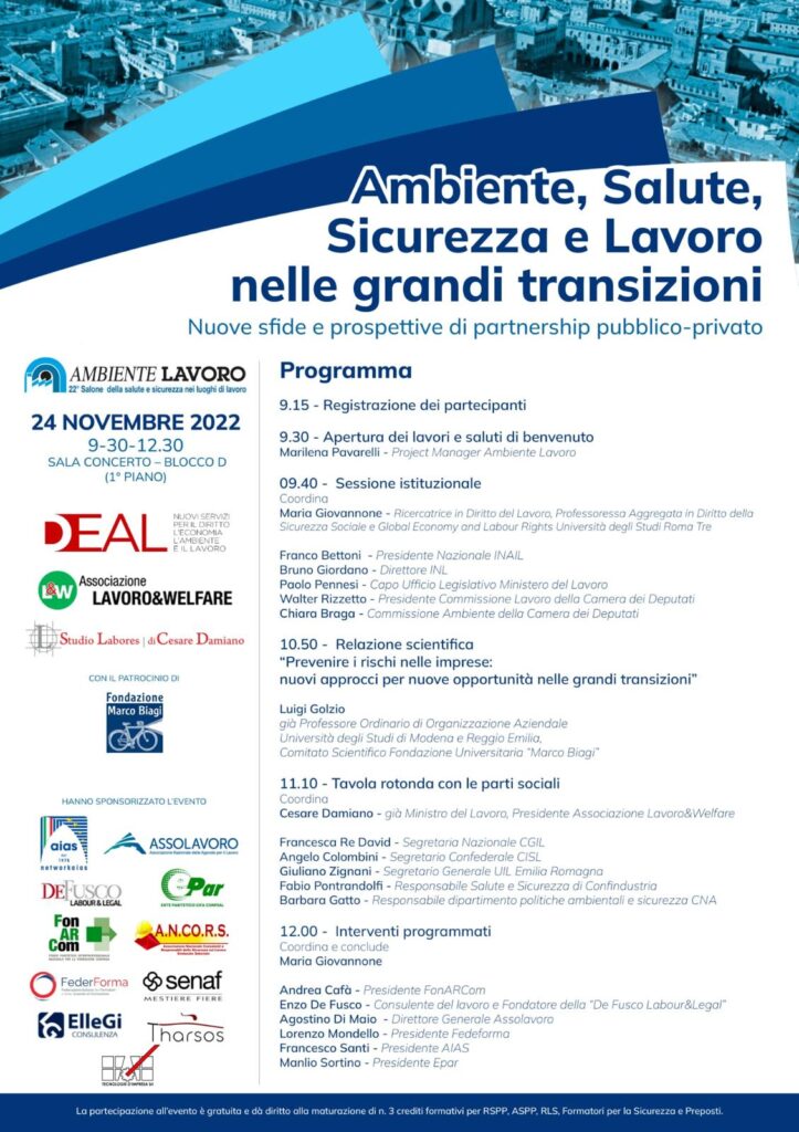 Ambiente, Salute, Sicurezza e Lavoro